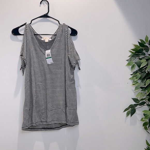 MICHAEL Michael Kors Tops - ❌SOLD❌Michael Kors Cold Shoulder Striped Top